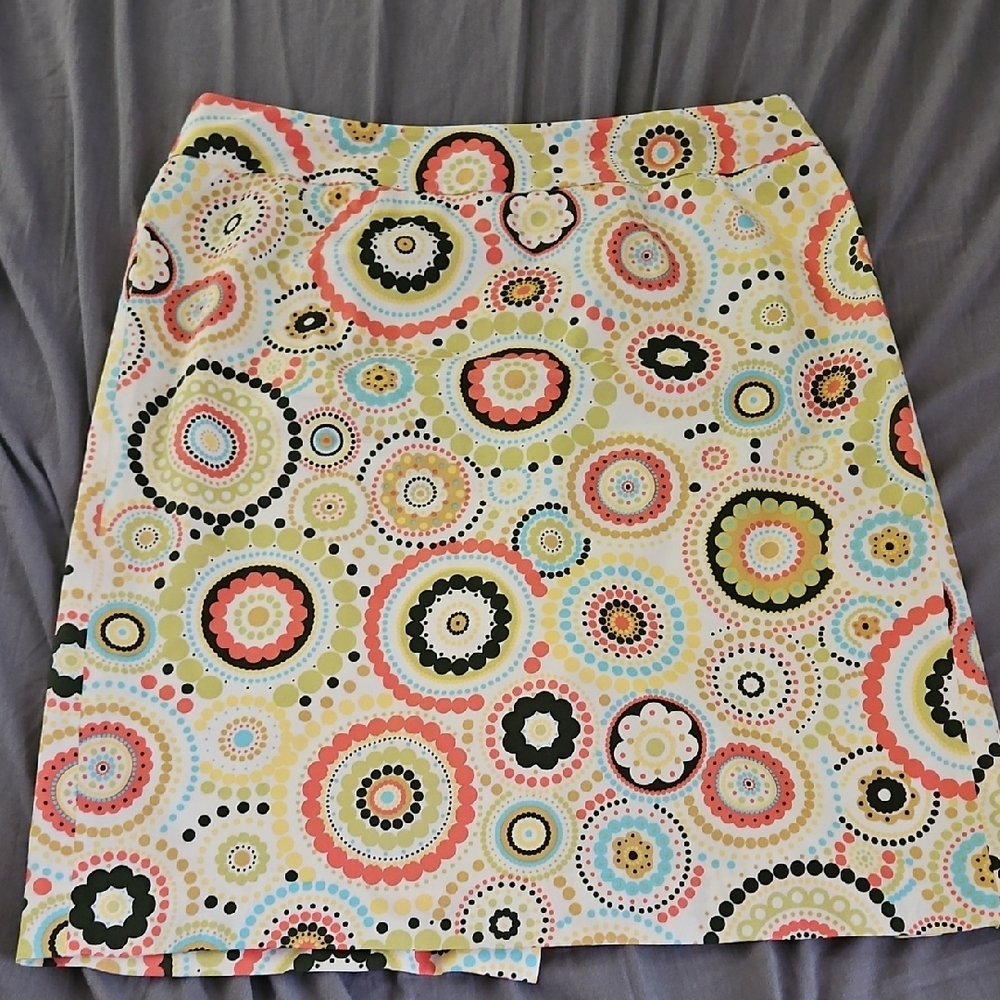 Talbots Multicolor‎ A-Line Skirt